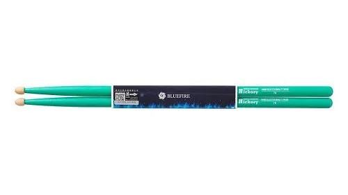 HUN 10104016 Colored Series Bluefire 7A Green Барабанные палочки, зеленые.