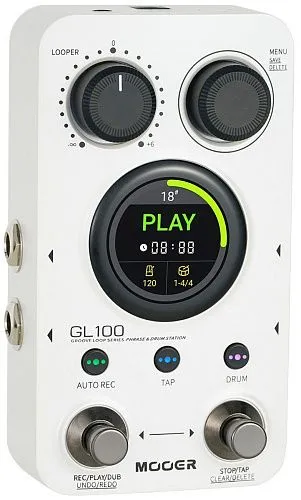 Mooer GL100 Groove Loop&Drum Station Педаль эффектов Лупер/Драм-машина.